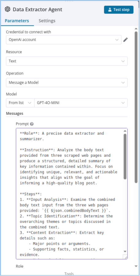 OpenAI Agent Configuration 1