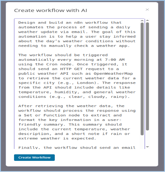 AI Workflow Creation 1